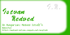 istvan medved business card